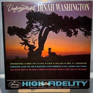 Unforgettable Dinah Washington Vinyl Record